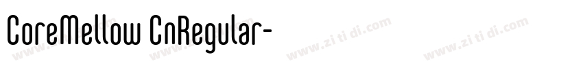 CoreMellow CnRegular字体转换